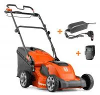 КОМПЛЕКТ: аккумуляторная газонокосилка Husqvarna LC 141iV KIT (+зарядное QC80, акб Bli20)