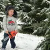 Детская бензопила Husqvarna, звук+работает цепь при нажатии на курок