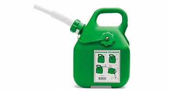 Канистра для бензина зеленая, 6 литров