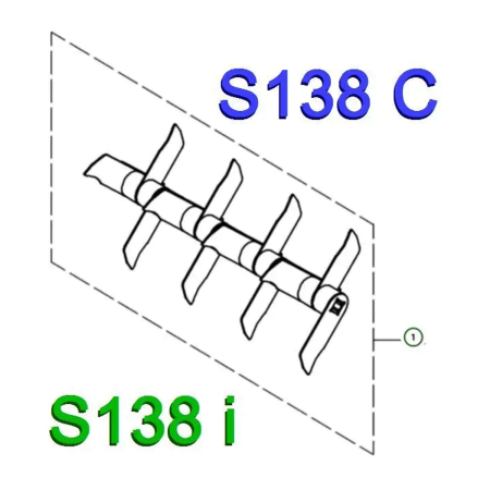 Комплект ножей S138C