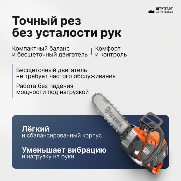 Пила аккумуляторная Husqvarna 542i XP 16" 0.325 1.1 64DL SP21G X-Cut HSM X-Precision (без АКБ и ЗУ)